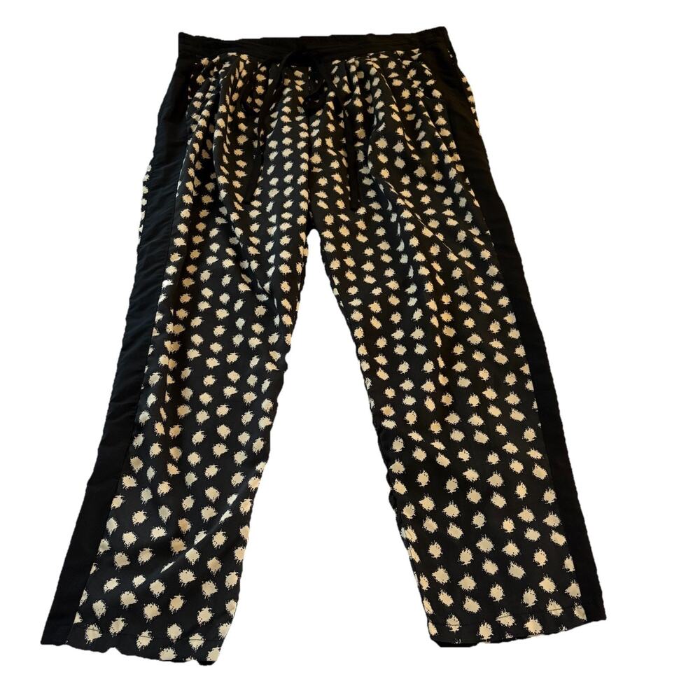 Truth NYC Women’s Elastic Waist Pull On Pants Polka Dot Boho Comfy Size Large